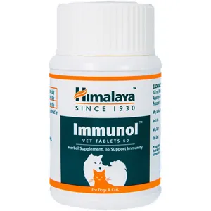 10% OFF (Exp Feb 2025): Himalaya Immunol Tablets Immunity Supplement For Cats & Dogs 60ct