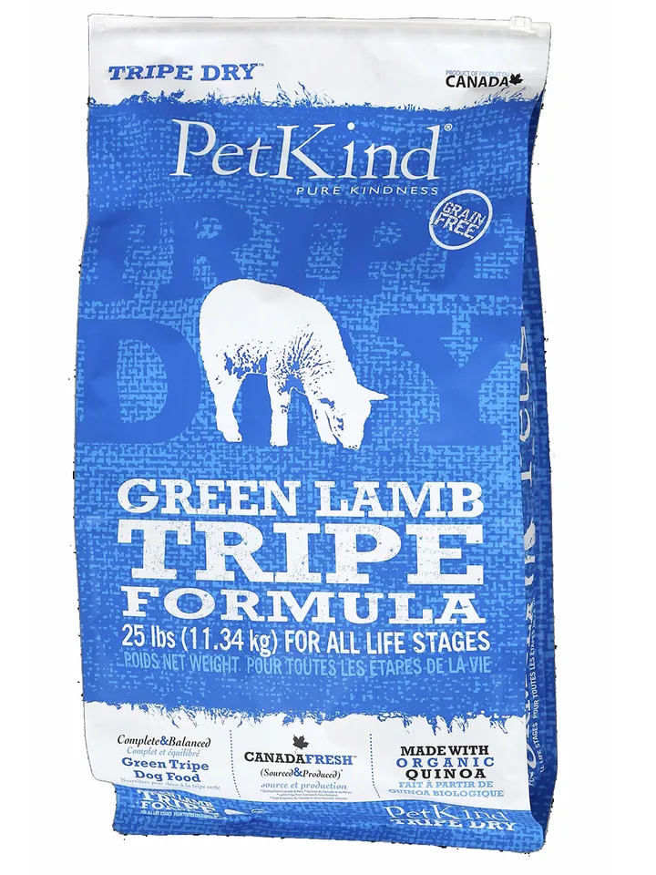 25% OFF: PetKind Green Lamb Tripe Grain-Free Dry Dog Food