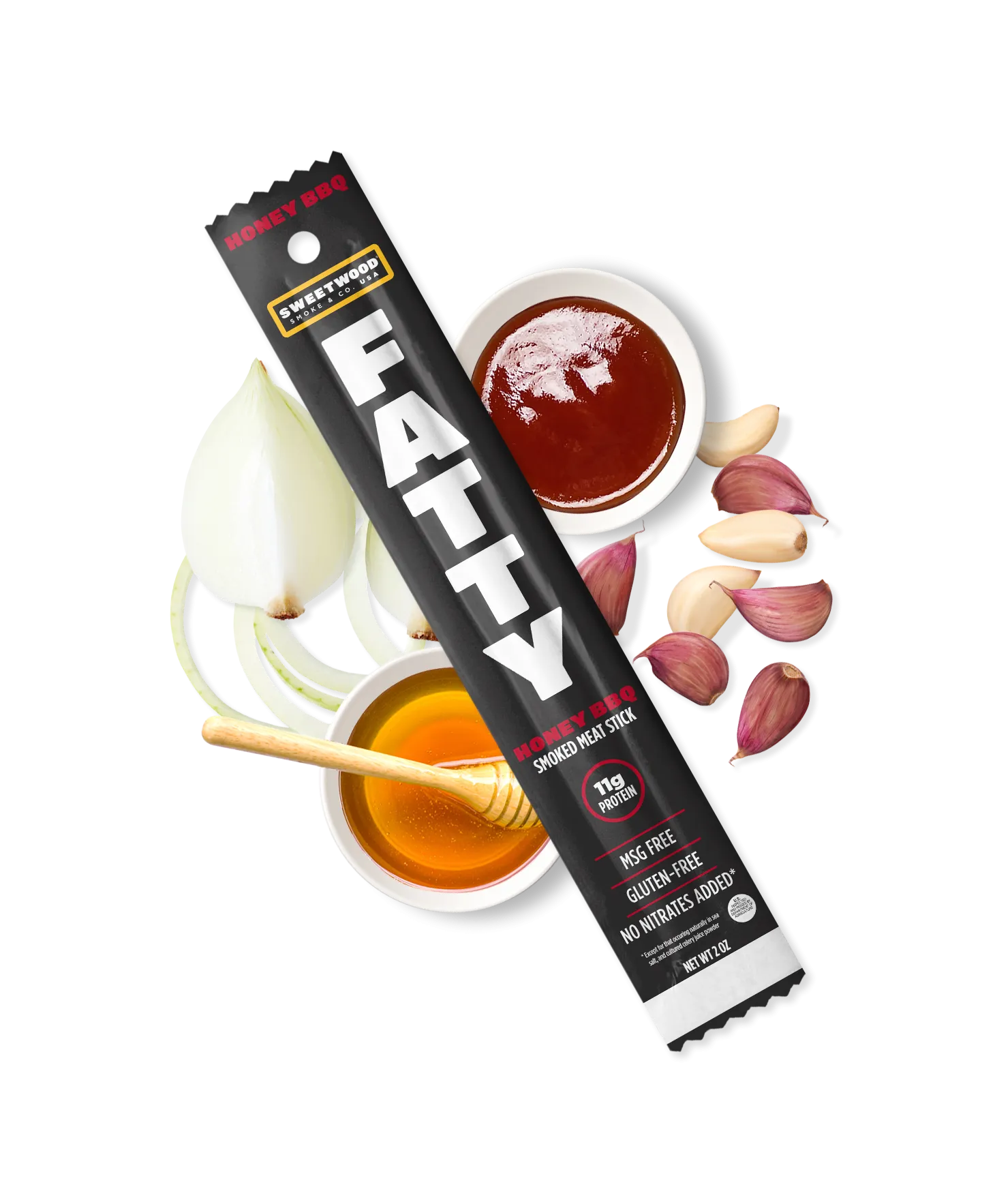 2oz Fatty Meat Stick - Honey BBQ