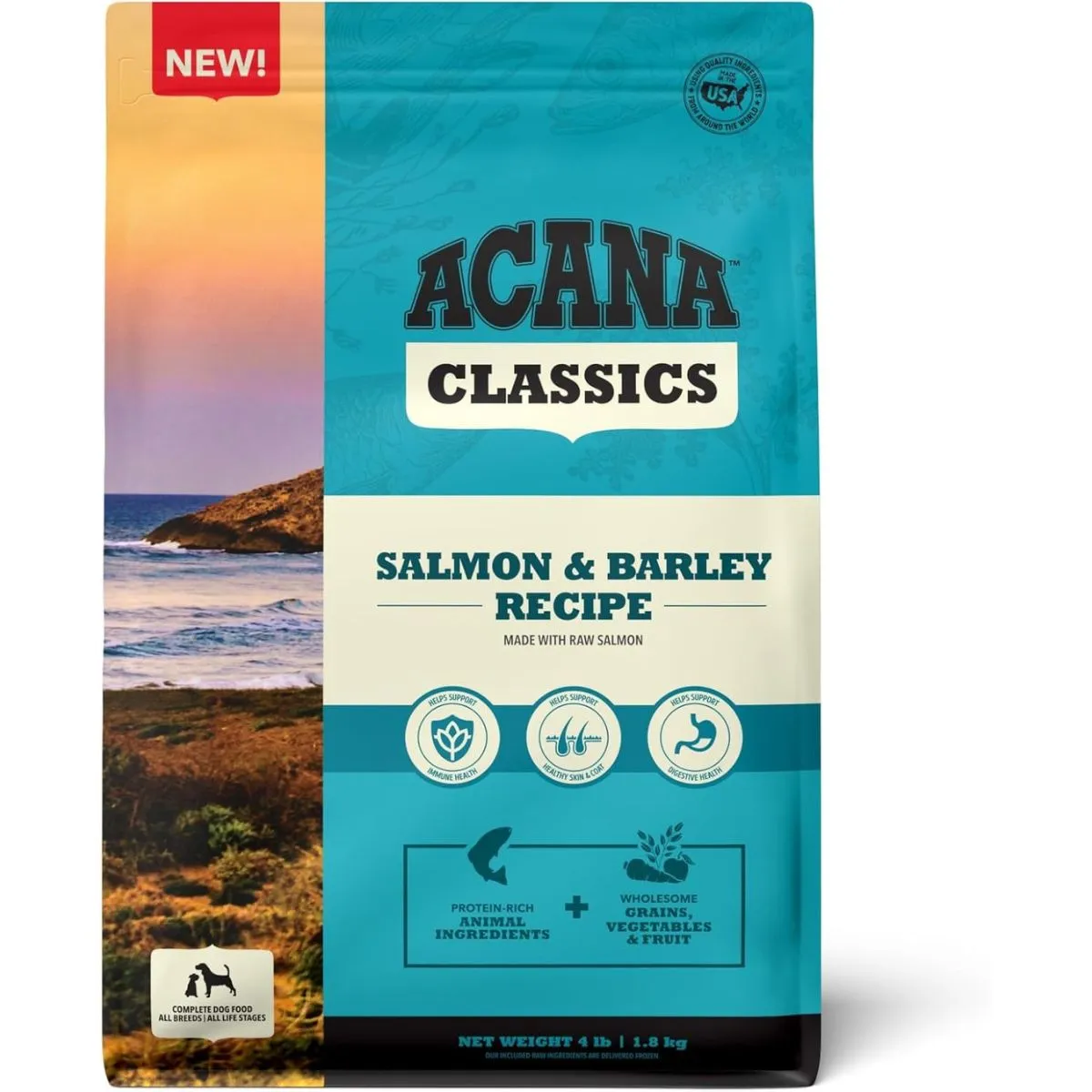 Acana Classics Salmon and Barley Dry Dog Food 4lb