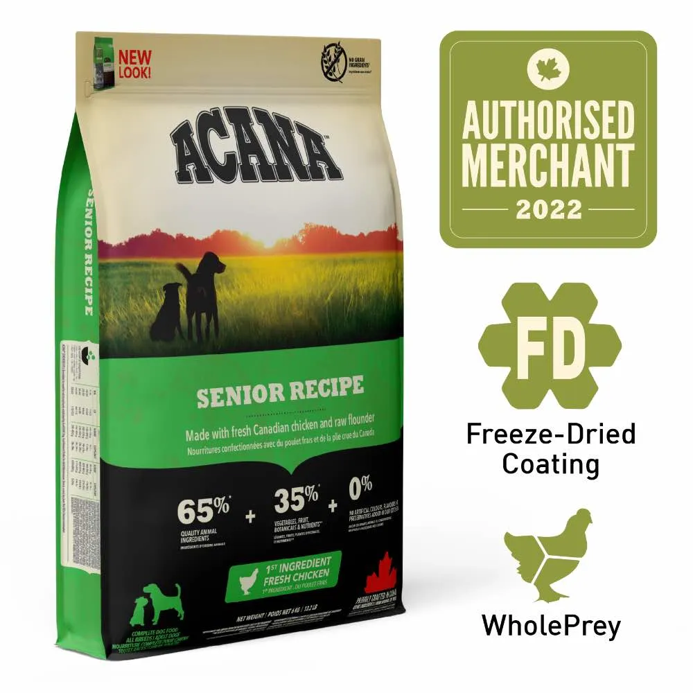 ACANA Heritage Senior Grain-Free Dry Dog Food