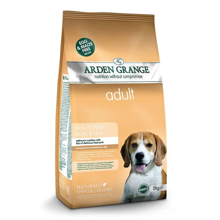 Arden Grange Adult Dog Food Fresh Pork & Rice