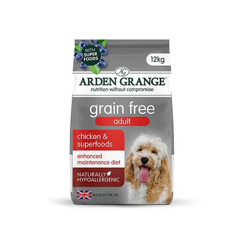 Arden Grange Grain Free Adult Chicken & Superfoods 12kg Dry Dog Food