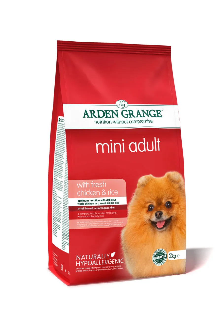 Arden Grange Mini Adult With Chicken & Rice 2kg Dry Dog Food