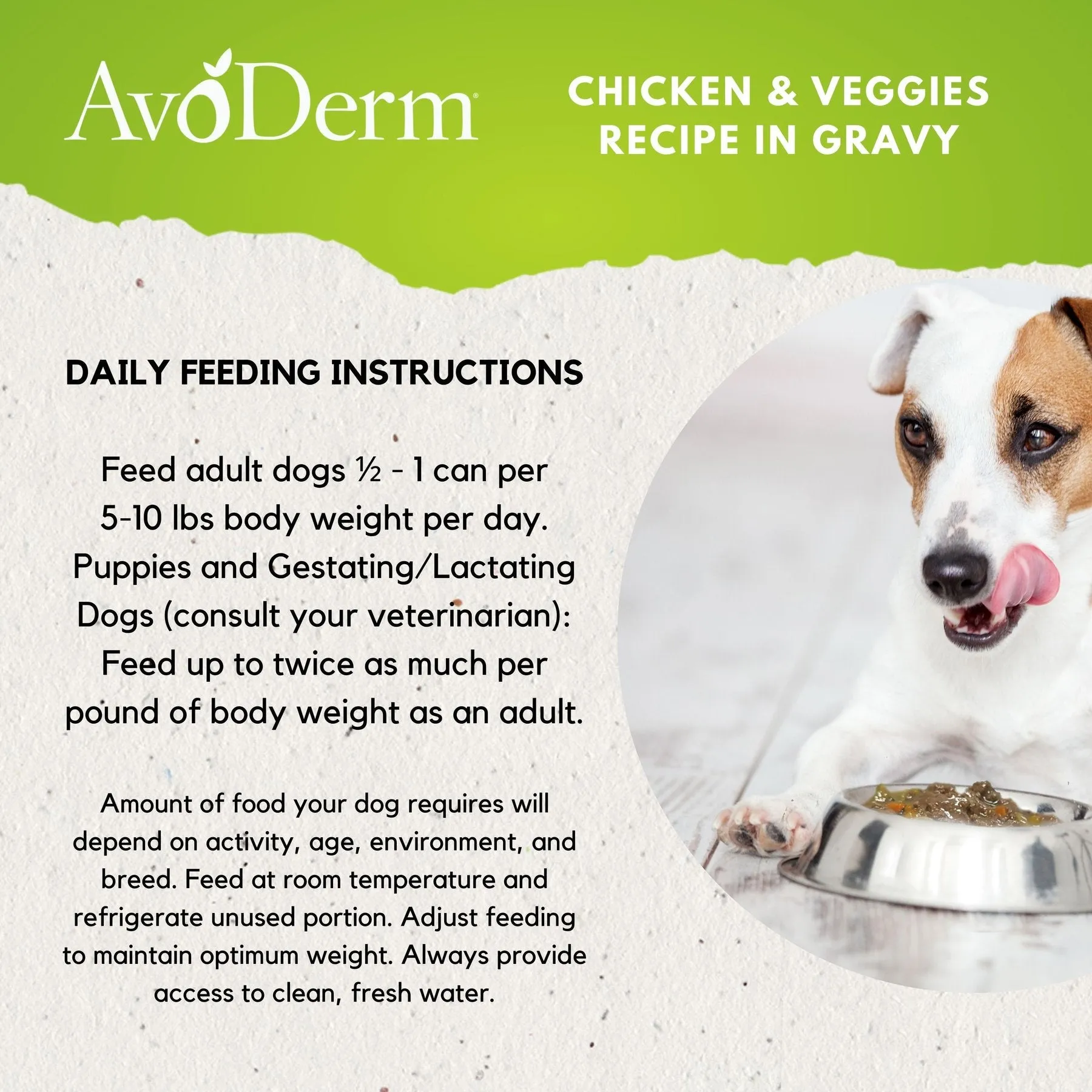 AvoDerm Chicken with Vegetables Recipe Grain-Free Stew Wet Dog Food, 13-oz