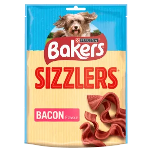 Bakers Sizzlers Bacon Flavour Dog Treats