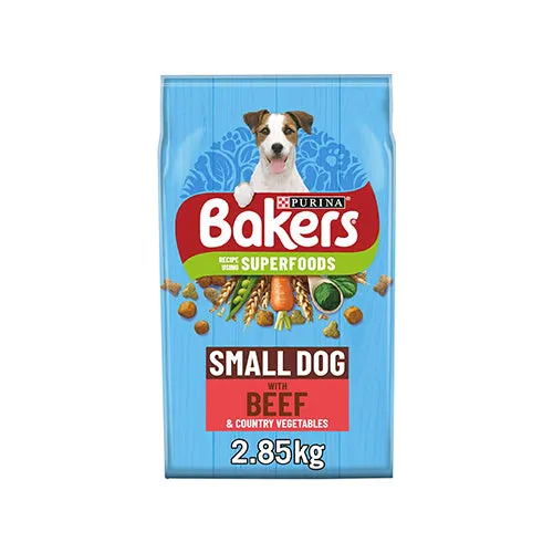 Bakers Small Dog with Beef & Vegetable 2.85kg Dry Dog Food