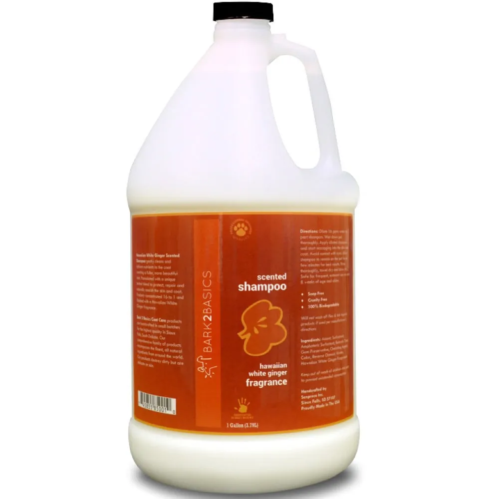 Bark 2 Basics Hawaiian White Ginger Shampoo 1 Gallon