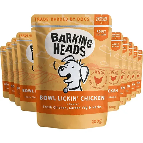 Barking Heads Bowl Lickin’ Chicken 10 x 300g