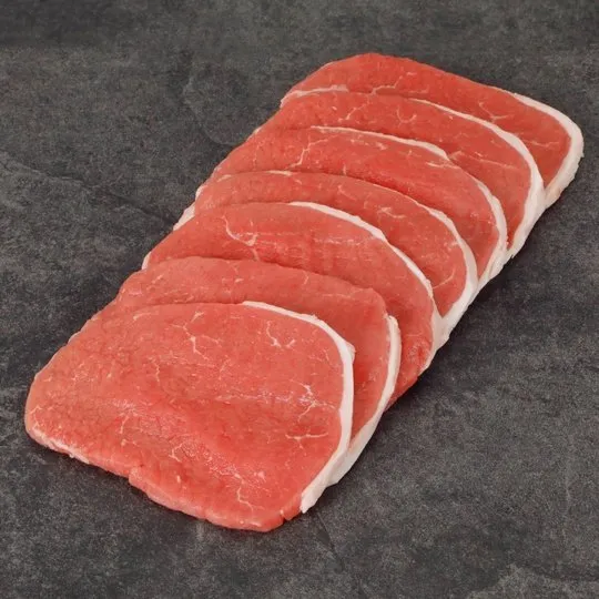 Beef Eye Round Steak Thin, 0.71 - 2.0 lb Tray