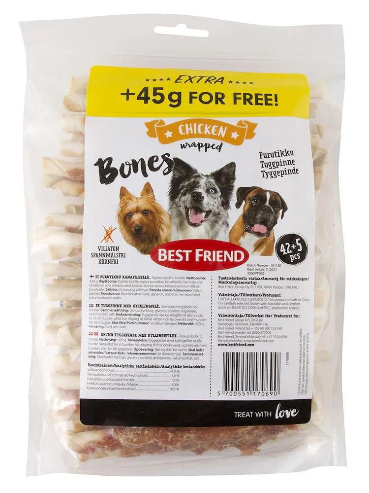 Best Friend Bones chew stick with chicken fillet