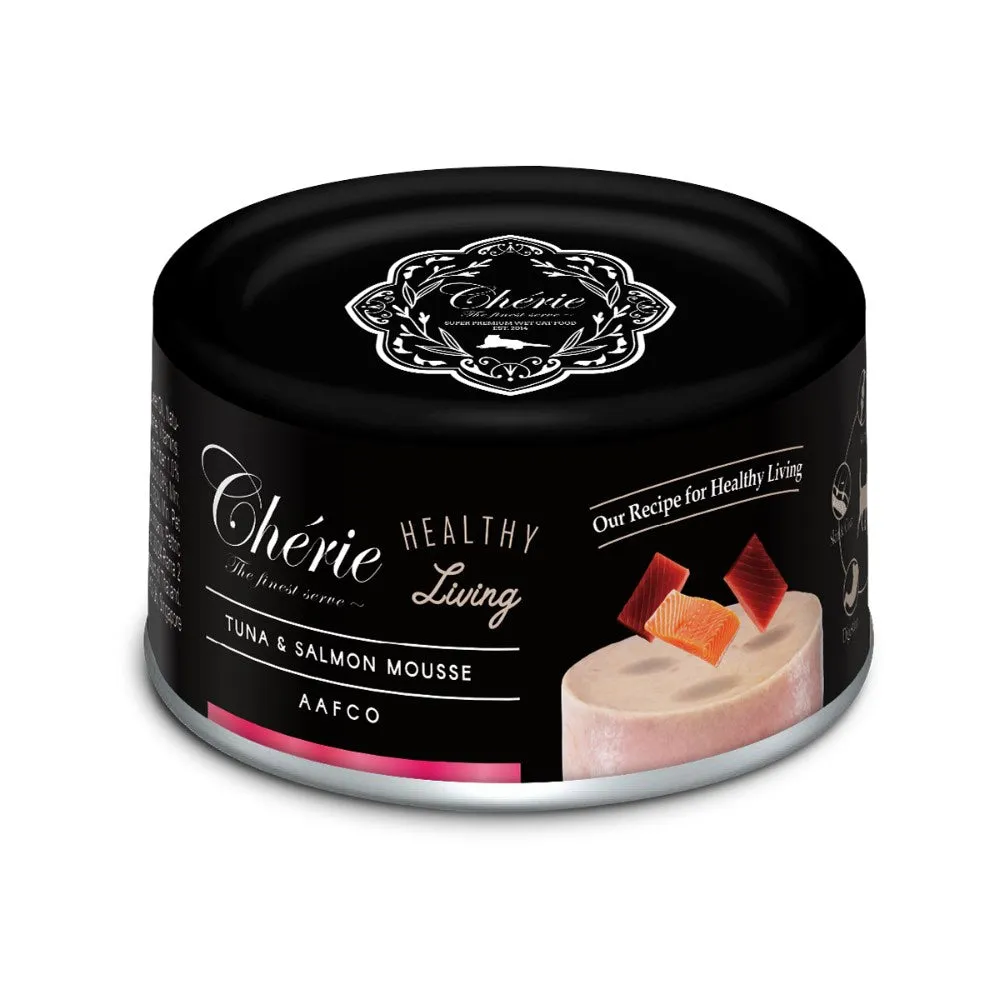 Cherie Healthy Living Tuna & Salmon Mousse Cat Food 80g