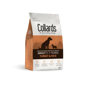 Collards Turkey and Rice Adult Dry Dog Food - 2kg