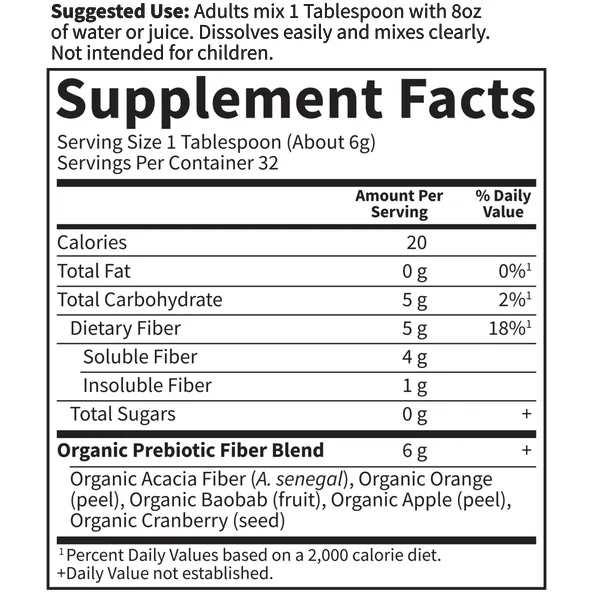 Dr. Formulated Organic Fiber Unfl 6.9 oz By Garden Of Life