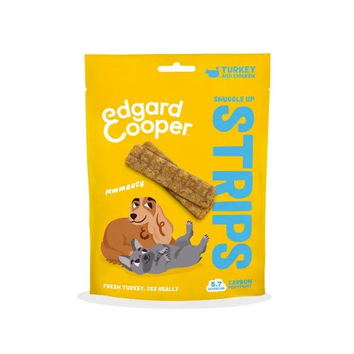 Edgard & Cooper Adult Dog Strips Treat Turkey 75g