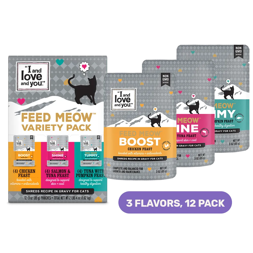 Feed Meow Variety Pack 3 OZ (12 PACK)