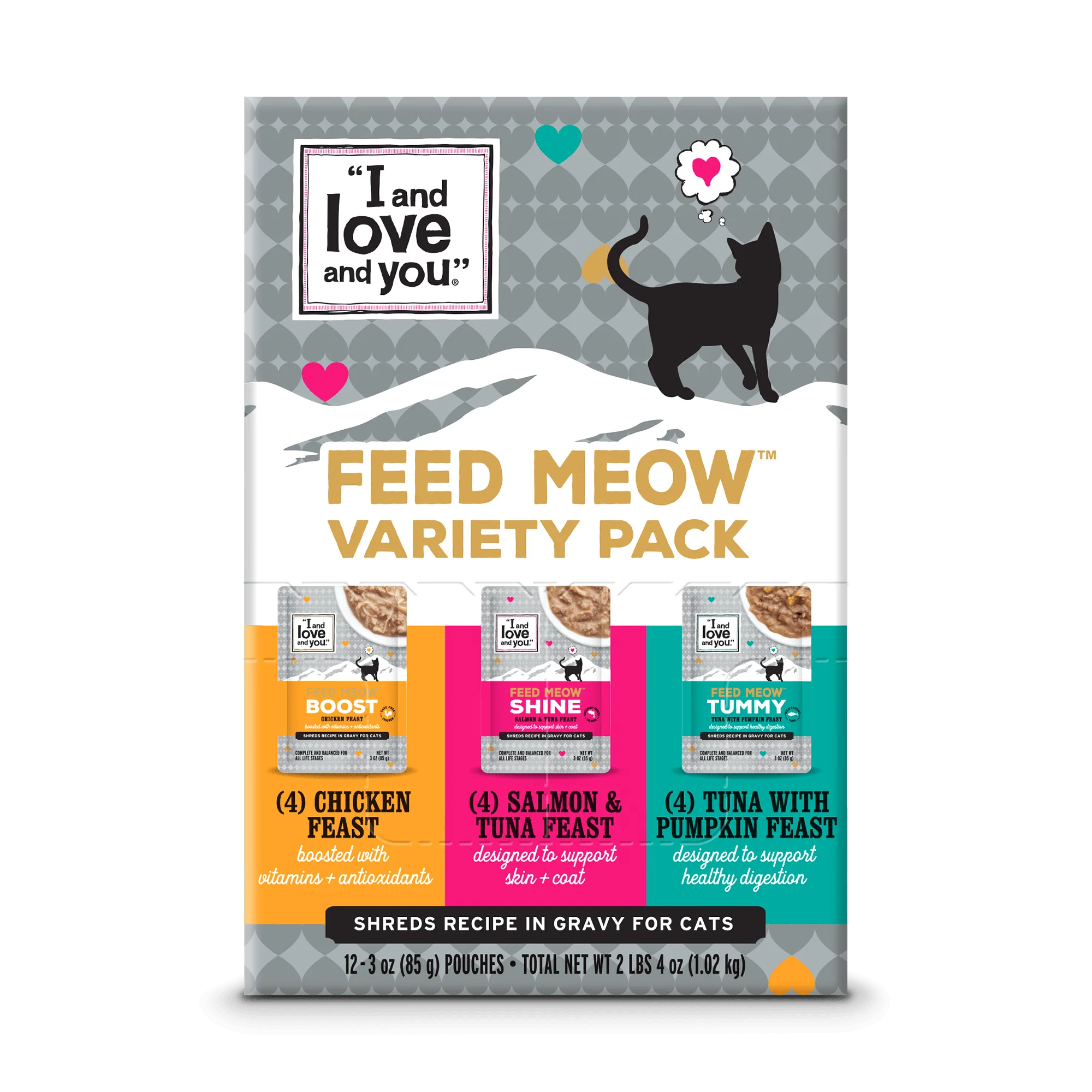 Feed Meow Variety Pack 3 OZ (12 PACK)