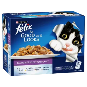 Felix As Good As It Looks Favourite Selection Adult Wet Cat Food 85g x 12