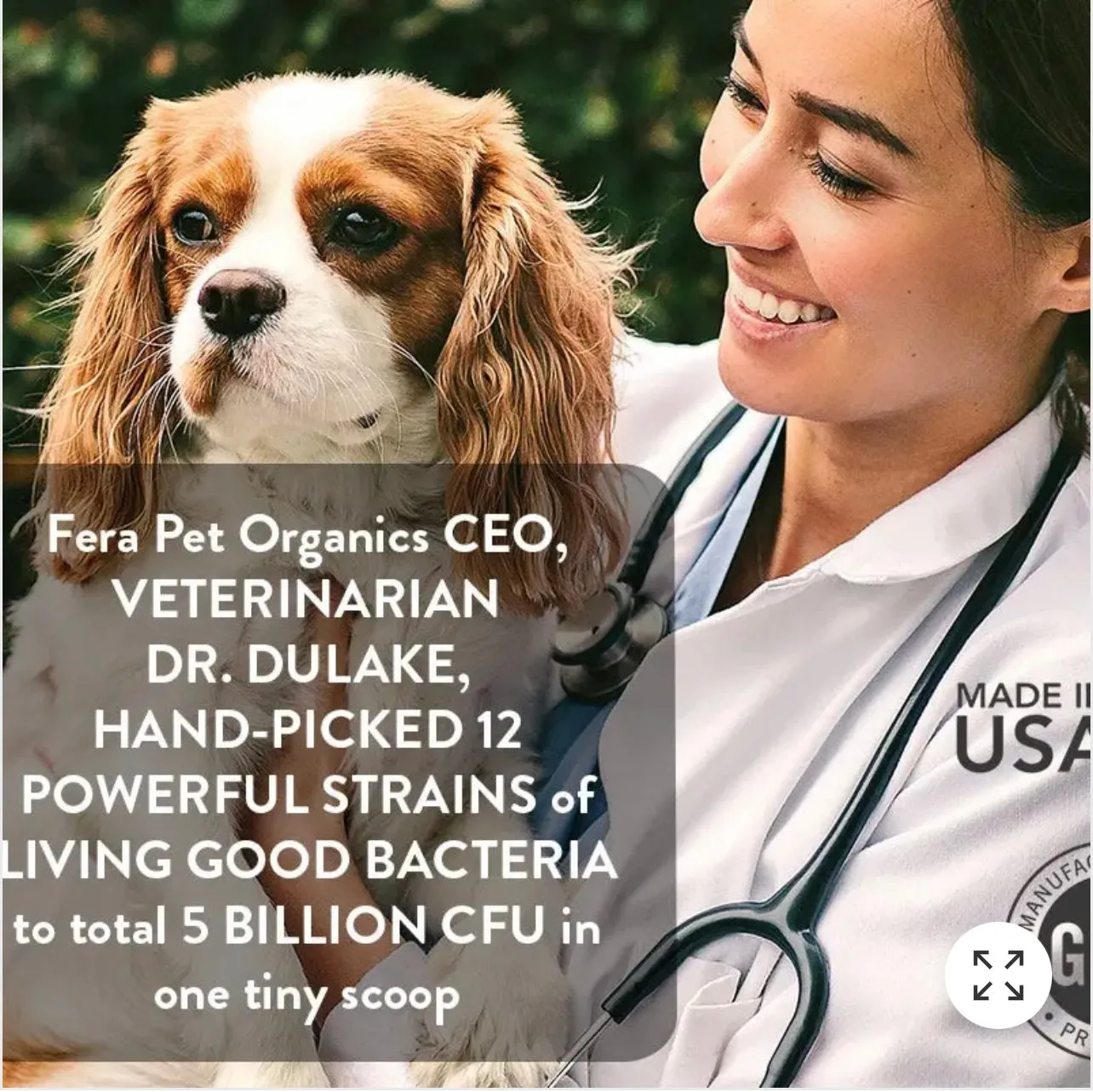 Fera Organic Probiotics with Prebiotics for Dogs and Cats, 2.5oz