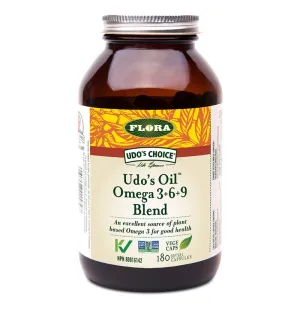 Flora Udo's Oil 3-6-9 Blend (180 Softgel Capsules)