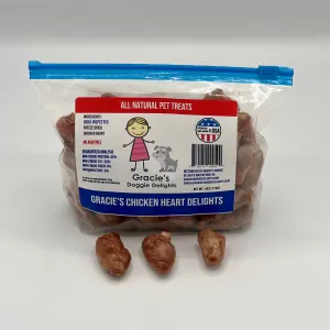 Gracie's Chicken Heart Delights Freeze Dried Dog Treats