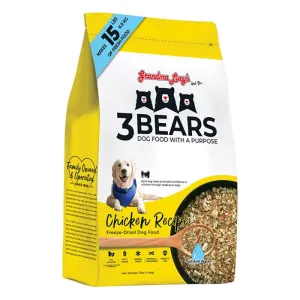 Grandma Lucy's 3 Bears Chicken Formula Freeze-Dried Dog Food 3lb