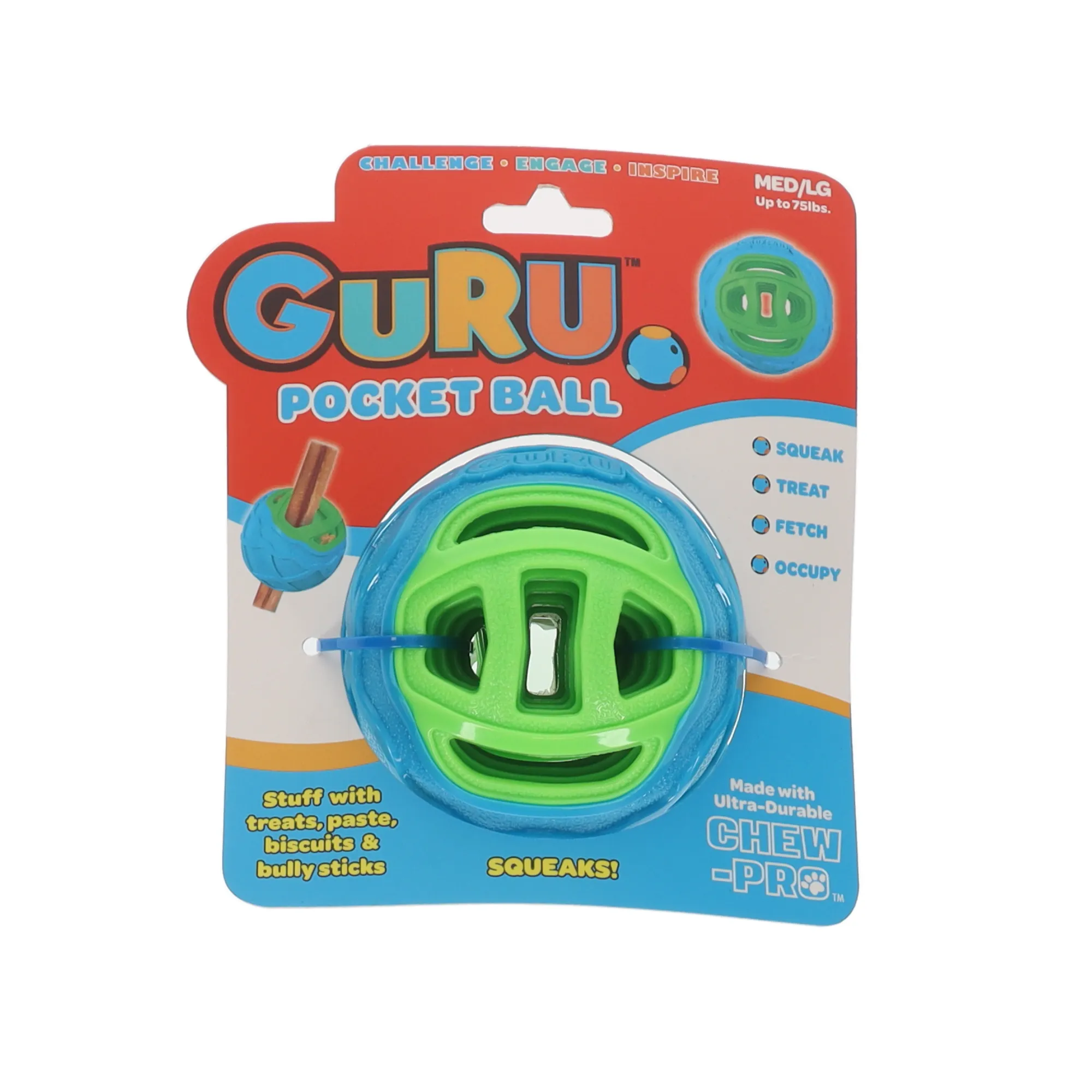 GURU Pocket Ball Dog Toy Medium/Large