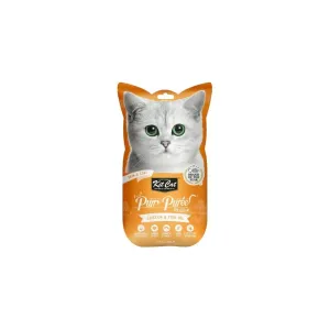 Kit Cat Treat Purr Puree Plus  Skin & Coat Chicken Cat Treats 60g