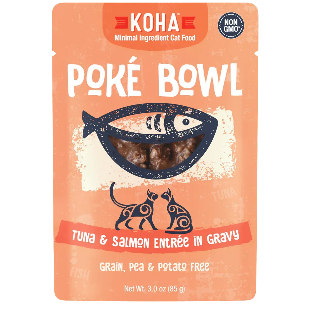 Koha Poké Bowl Tuna And Salmon Entrée In Gravy 3-oz, Wet Cat Food