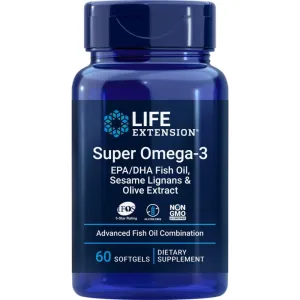 Life Extension Super Omega-3 w/Olive Extract 60 Softgels