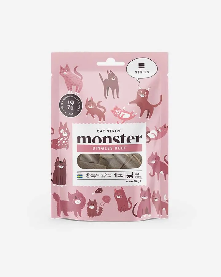 Monster Strips with Beef - for cat