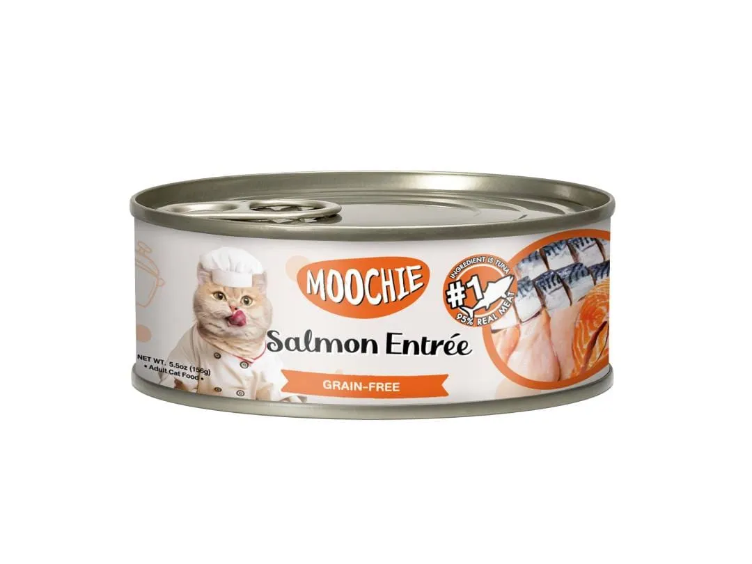 MOOCHIE CAT FOOD TUNA & SALMON ENTREE 156g