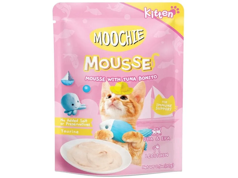 Moochie Kitten Mousse With Tuna Bonito  70G.  Pouch