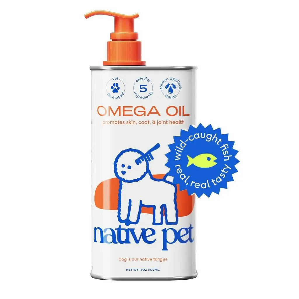 Native Pet Omega 3 Fish Oil Skin & Coat Health Support for Dogs