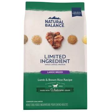 Natural Balance LID Lamb & Brown Rice Large Breed Bites Dry Dog Food