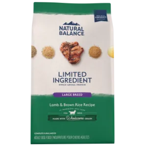 Natural Balance LID Lamb & Brown Rice Large Breed Bites Dry Dog Food