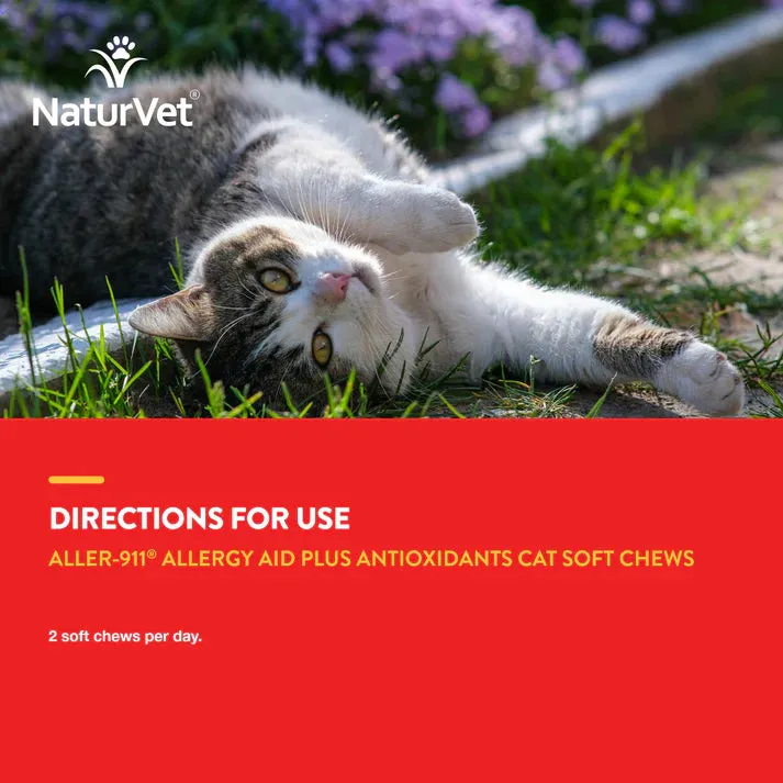 NaturVet Aller-911 Allergy Aid for Cats 60 soft chews