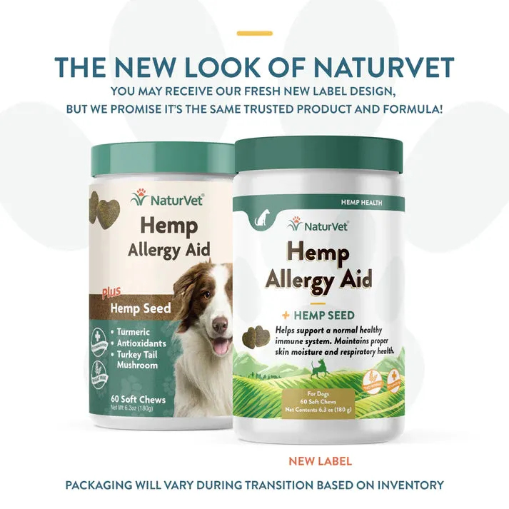 NaturVet Hemp Allergy Aid   Hemp Seed for Dogs