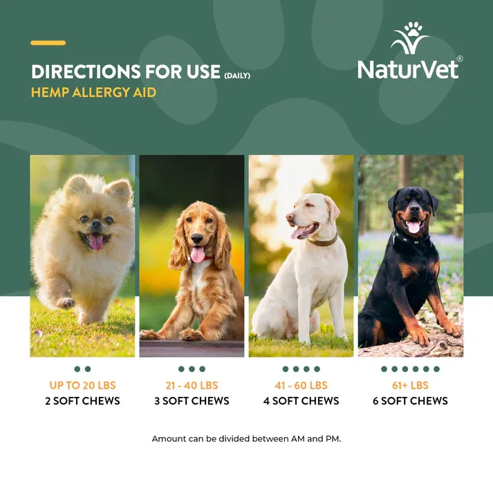 NaturVet Hemp Allergy Aid   Hemp Seed for Dogs