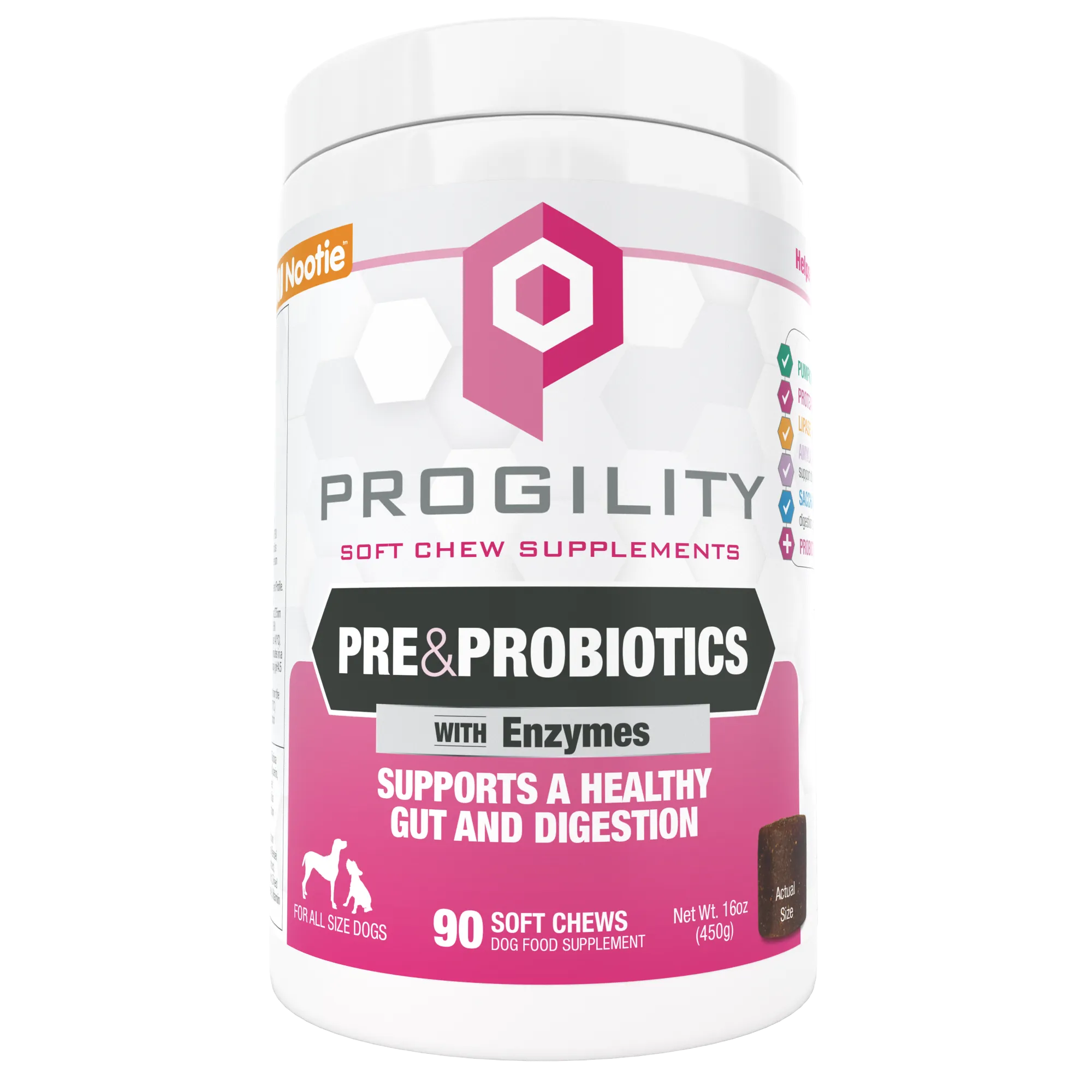 Nootie Progility Pre & Probiotics Soft Chew Supplement For Dogs