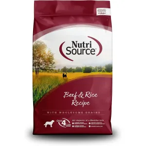 NutriSource Beef & Rice Healthy Dry Dog Food 4lb