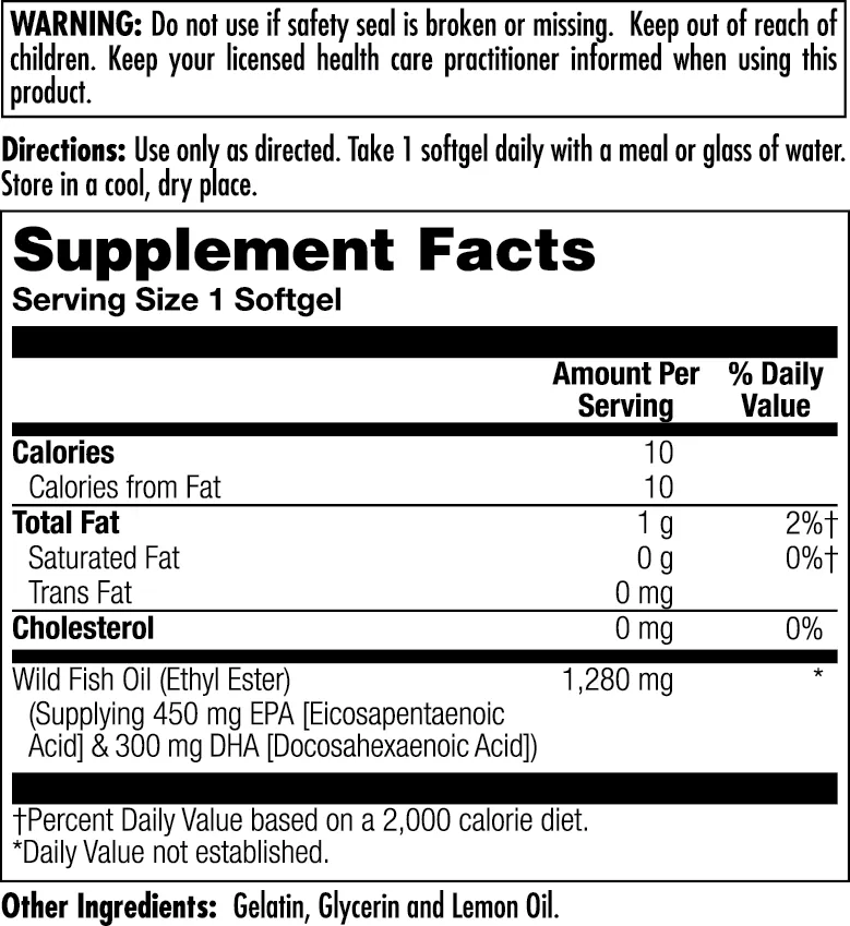 Omega 3 450/300 Softgels