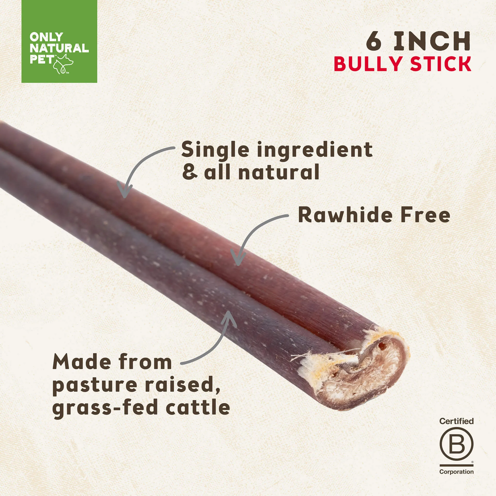 Only Natural Pet Free Range Bully Sticks for Dogs