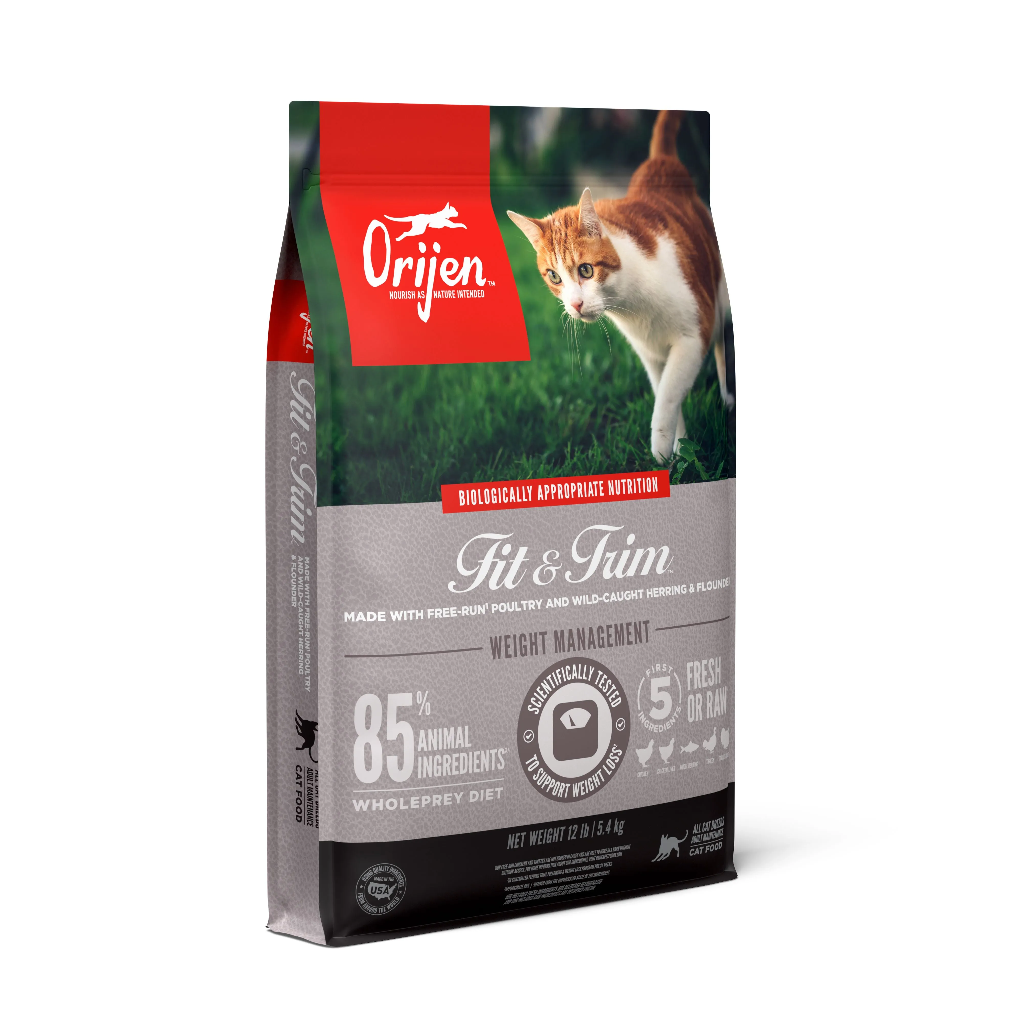 ORIJEN Fit and Trim Biologically Appropriate Dry Cat Food 5.4kg