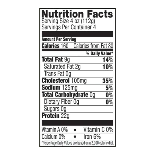 Perdue Harvestland, 92% Lean 8% Fat, Ground Chicken, 22g Protein, 4oz Svg., 1 lb. Tray (Raw)