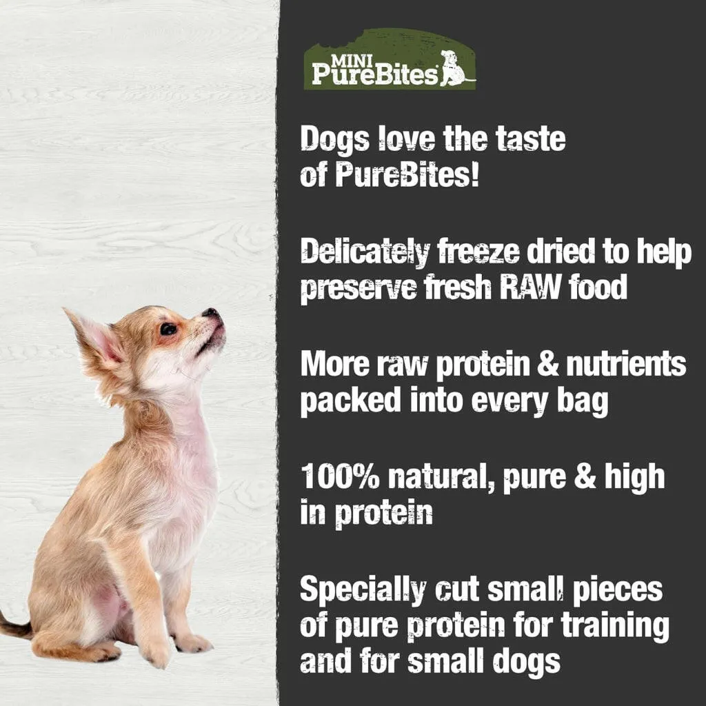 PureBites Mini Trainers Freeze Dried Beef Liver Treats for Dogs (3 oz)