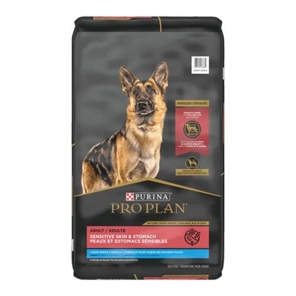 Purina Pro Plan Large Breed Adult Sensitive Skin & Stomach Salmon & Rice Dry Dog Food, 34lb