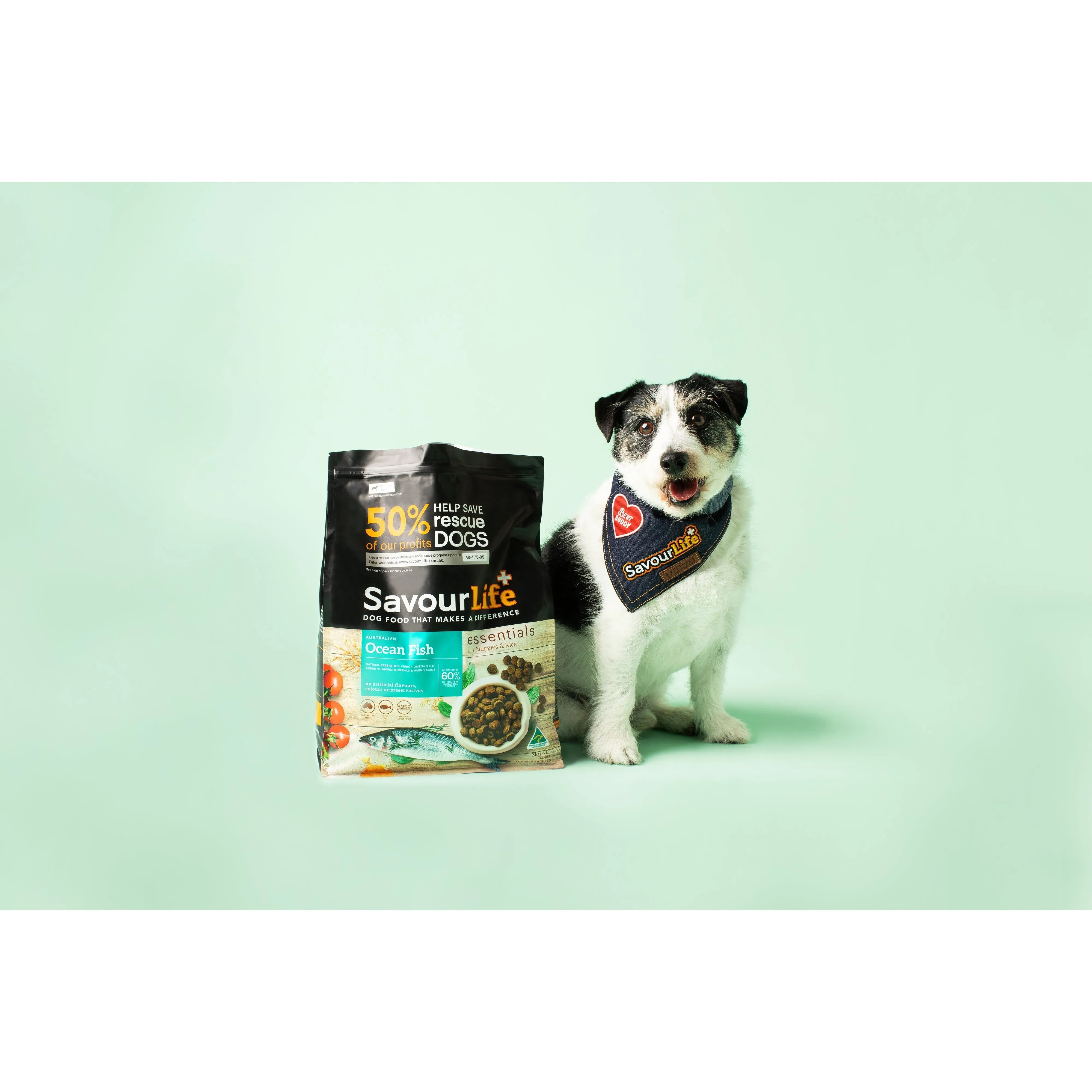 Savourlife Essentials Dry Dog Food Ocean Fish with Veggies & Rice 3kg^^^