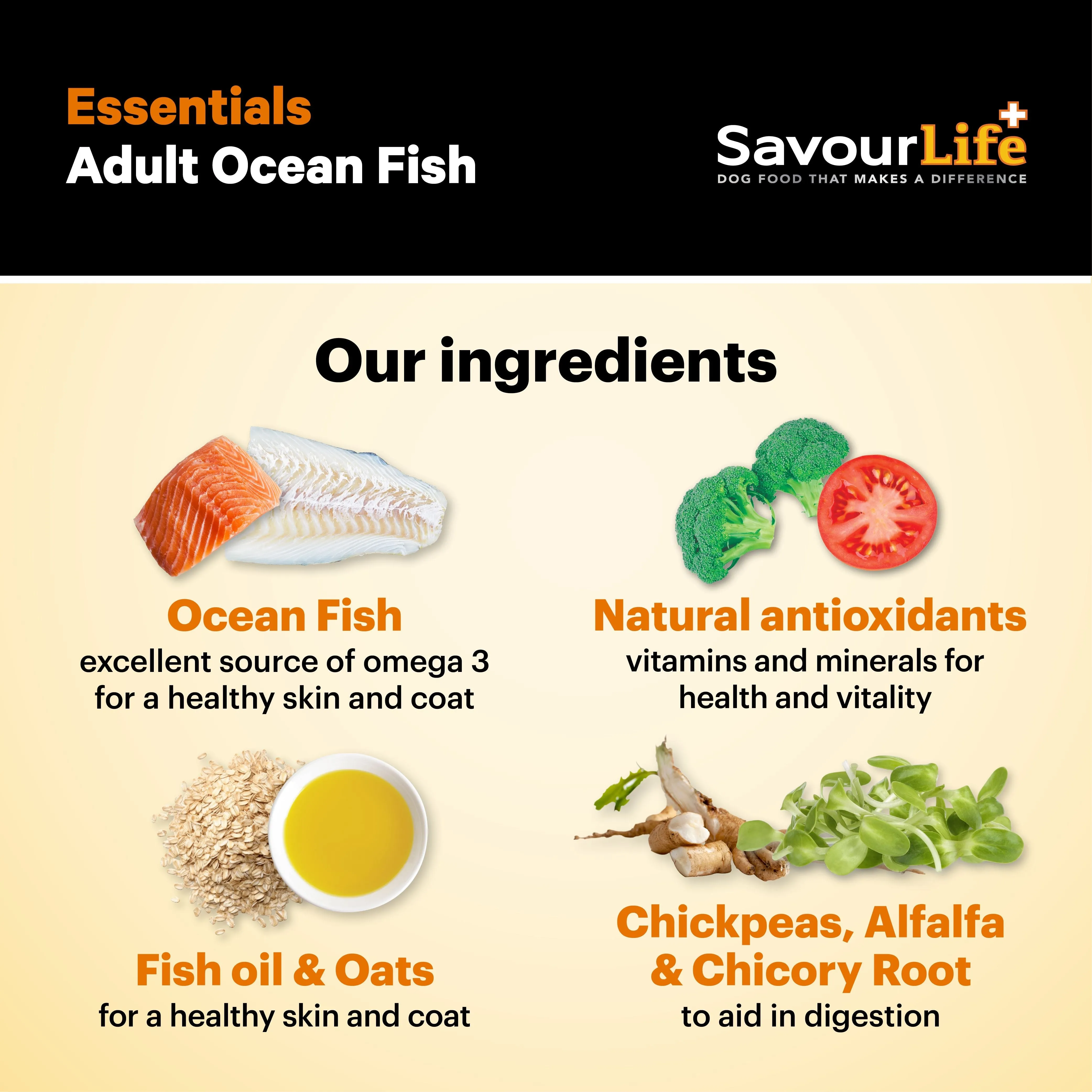 Savourlife Essentials Dry Dog Food Ocean Fish with Veggies & Rice 3kg^^^