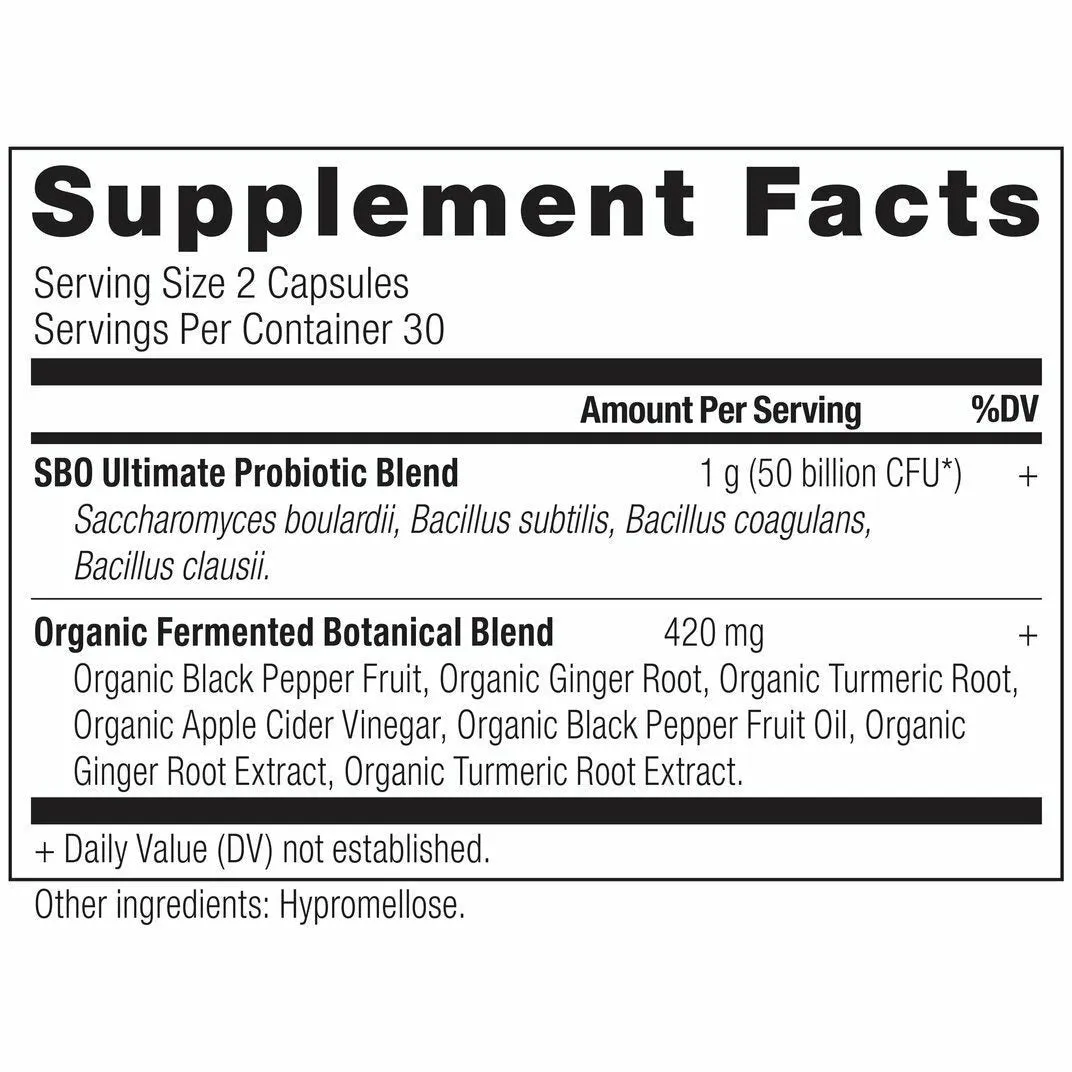 SBO Probiotics Ultimate 60 caps By Ancient Nutrition